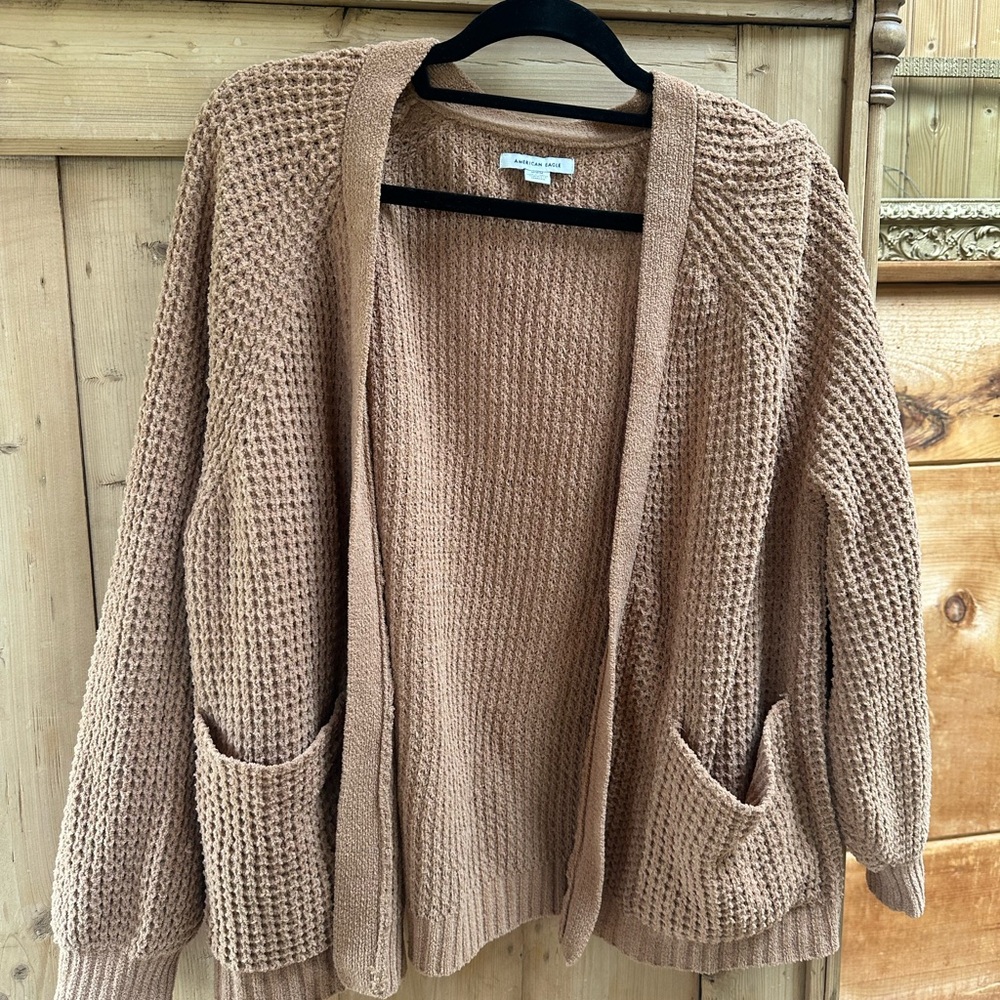 American Eagle Outfitters Rust colorKnit Cardigan
